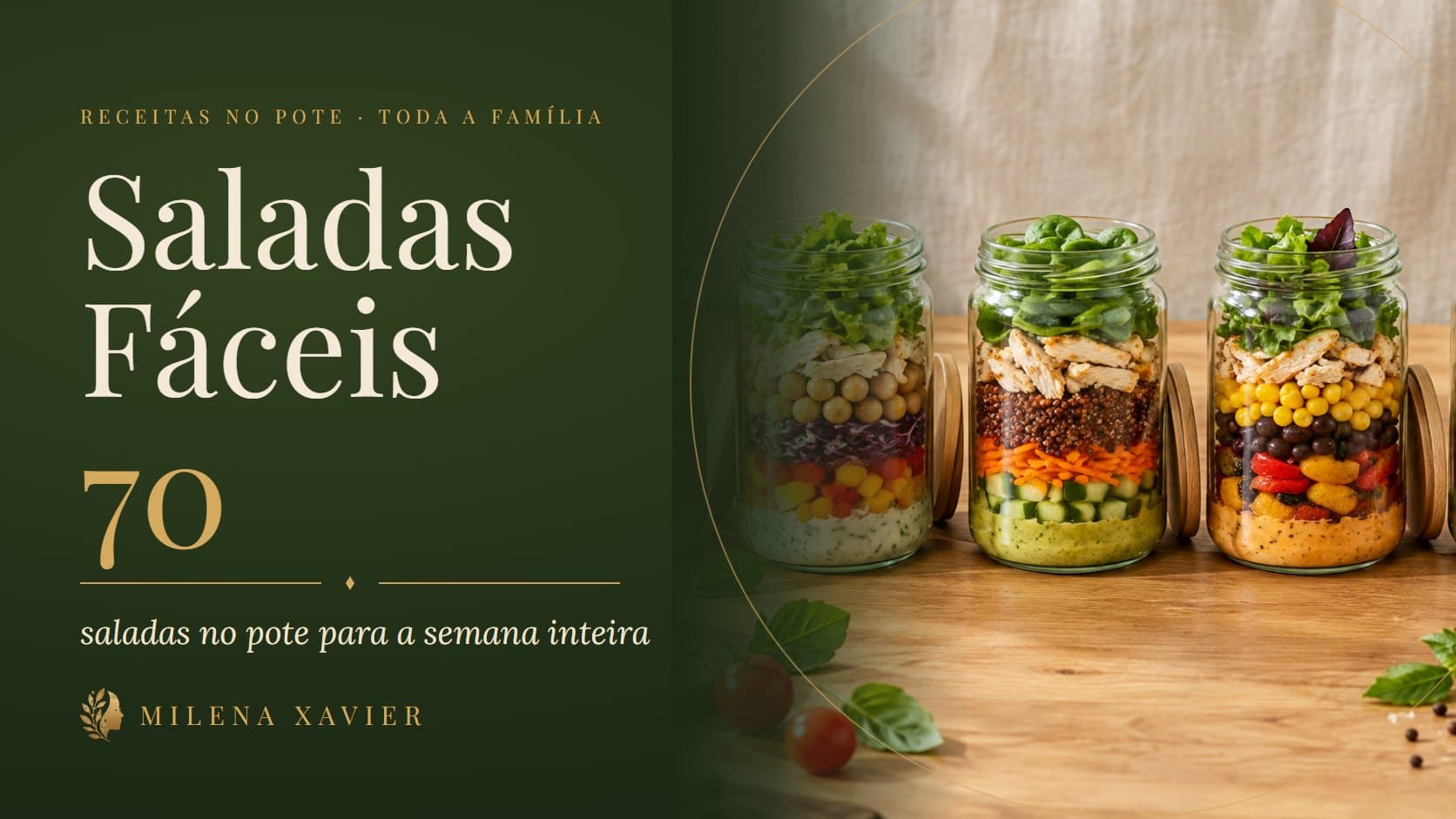 Capa do ebook Saladas Fáceis da Semana