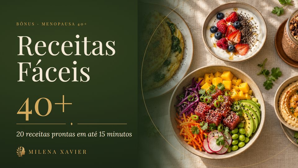 Capa do bônus Receitas Fáceis 40+