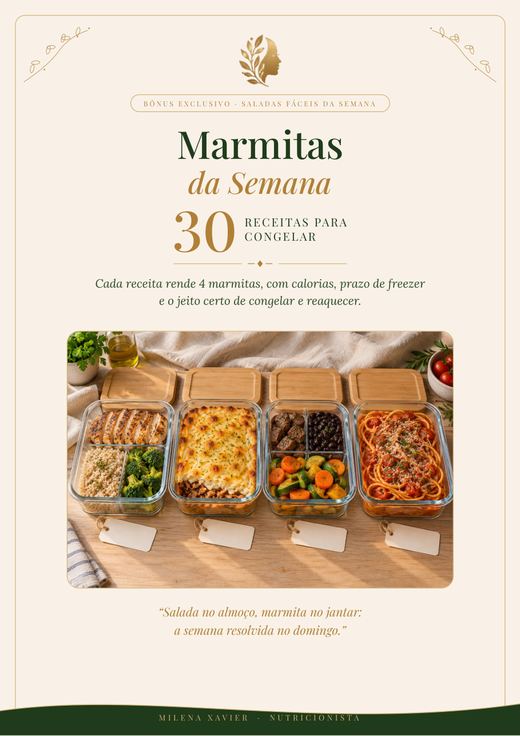 Capa do bônus Marmitas da Semana